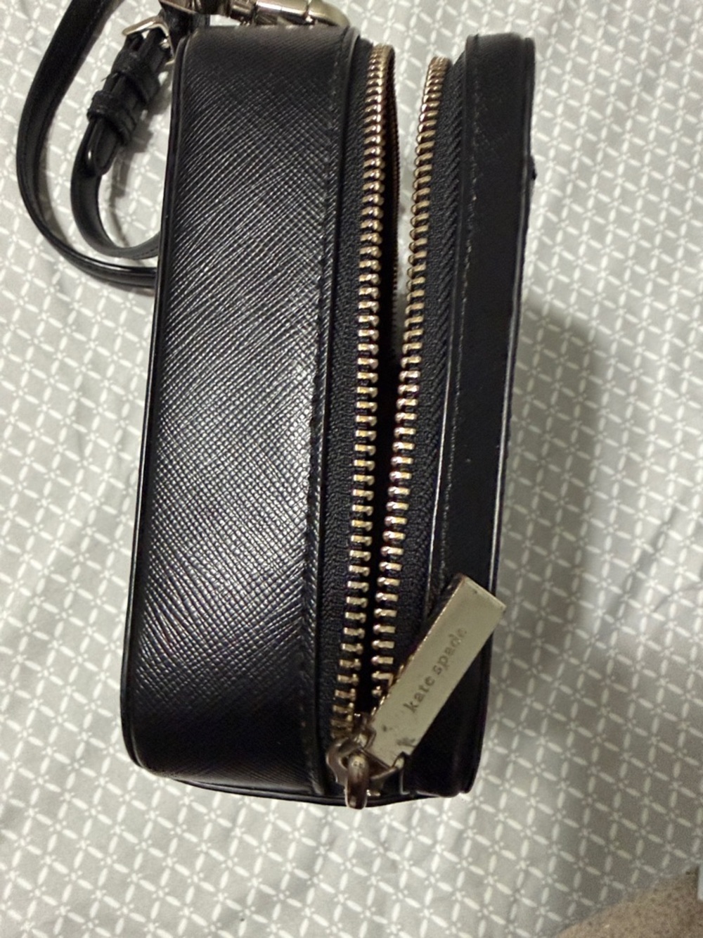 kate spade Black Leather Square Mini Crossbody with Top Handle - Picture 4 of 4